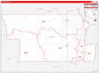 Glenn, Ca Carrier Route Wall Map