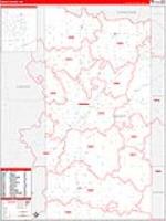 Grady, Ok Carrier Route Wall Map