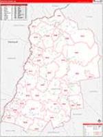 Grafton, Nh Carrier Route Wall Map