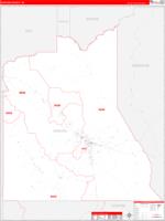 Graham County, AZ Zip Code Wall Map Basic Style by MarketMAPS