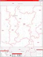 Graham, Ks Carrier Route Wall Map