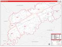 Grainger, Tn Carrier Route Wall Map