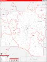 Grant, Ar Carrier Route Wall Map