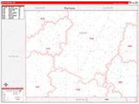 Grant, Ok Carrier Route Wall Map