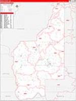 Grant, Wa Carrier Route Wall Map