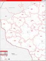 Grant, Wi Carrier Route Wall Map