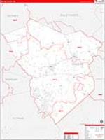 Greene, Ga Carrier Route Wall Map