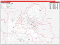 Gregg, Tx Carrier Route Wall Map