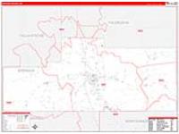 Grenada, Ms Carrier Route Wall Map