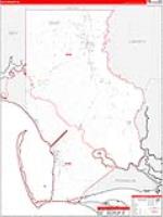 Gulf, Fl Carrier Route Wall Map