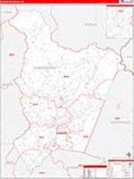 Habersham, Ga Carrier Route Wall Map