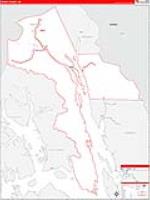 Haines Borough (), Ak Carrier Route Wall Map