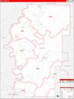 Hale, Al Carrier Route Wall Map