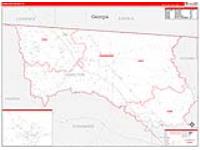 Hamilton, Fl Carrier Route Wall Map