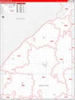 Hamilton, Ne Carrier Route Wall Map