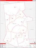 Hamilton, Ny Carrier Route Wall Map