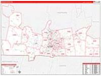 Hampden, Ma Carrier Route Wall Map