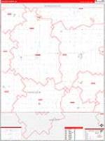 Hancock, Ia Carrier Route Wall Map