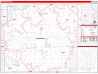 Hancock, In Carrier Route Wall Map