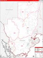 Hancock, Ms Carrier Route Wall Map