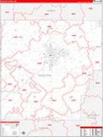 Hancock, Oh Carrier Route Wall Map