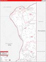 Hancock, Wv Carrier Route Wall Map