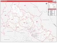 Hanover, Va Carrier Route Wall Map