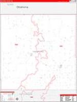 Hansford, Tx Carrier Route Wall Map