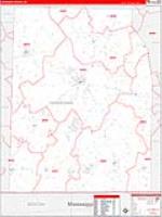 Hardeman, Tn Carrier Route Wall Map