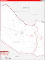 Hardeman, Tx Carrier Route Wall Map