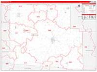 Hardin, Oh Carrier Route Wall Map