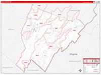 Hardy, Wv Carrier Route Wall Map