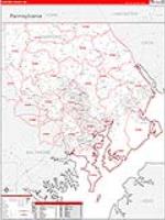 Harford, Md Carrier Route Wall Map