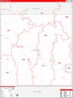 Harlan, Ne Carrier Route Wall Map