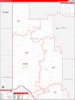 Harmon, Ok Carrier Route Wall Map