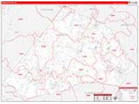 Harnett, Nc Carrier Route Wall Map