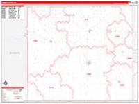 Harper, Ks Carrier Route Wall Map