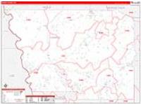 Harris, Ga Carrier Route Wall Map