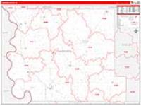 Harrison, Ia Carrier Route Wall Map