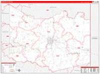 Harrison, Tx Carrier Route Wall Map