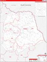 Hart, Ga Carrier Route Wall Map