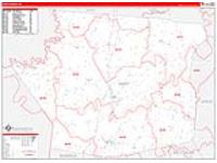 Hart, Ky Carrier Route Wall Map