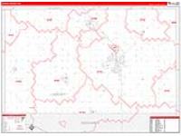Harvey, Ks Carrier Route Wall Map