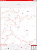 Haskell, Tx Carrier Route Wall Map