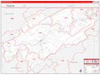 Hawkins, Tn Carrier Route Wall Map
