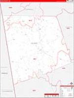 Heard, Ga Carrier Route Wall Map