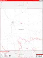 Hemphill, Tx Carrier Route Wall Map