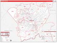 Henderson, Nc Carrier Route Wall Map