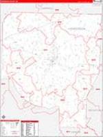 Henderson, Tn Carrier Route Wall Map