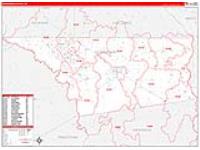 Henderson, Tx Carrier Route Wall Map